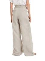 Cotton Organza Loose Track Trousers