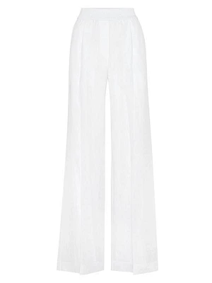 Cotton Organza Loose Track Trousers