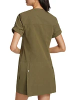 Watson Rumpled Cotton Shift Dress