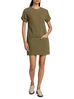 Watson Rumpled Cotton Shift Dress