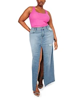 Good Ease Denim Maxi Skirt