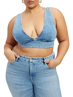 Denim Bra Top