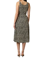 Brixley Printed Silk Midi-Dress