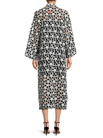 Floral Embroidered Midi-Caftan