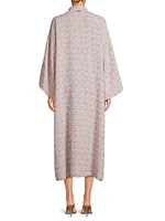 Tweed Bell-Sleeve Midi-Caftan