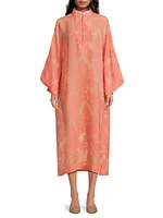 Jacquard Linen Blend Caftan