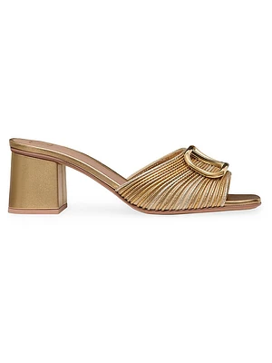 Metallic VLogo Signature Slide Sandals 60MM