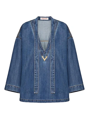 Medio Denim Kaftan