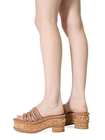 VLogo Summer Blocks Flatform Sandals 80MM