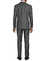 Denim Effect Trim Fit Suit