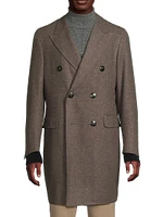 Wool-Cashmere Double-Breasted Coat