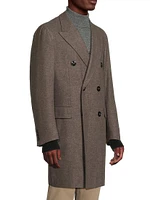Wool-Cashmere Double-Breasted Coat