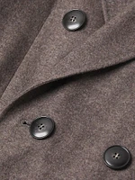 Wool-Cashmere Double-Breasted Coat
