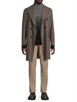 Wool-Cashmere Double-Breasted Coat