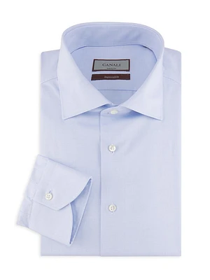 Herringbone Cotton Dress Shirt