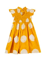 Baby Girl's, Little Girl's & Jola Polka Dot Print Dress