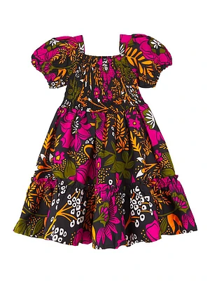 Baby Girl's & Little Anu Puff-Sleeve Dress