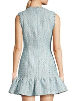 Angeline Bouclé Sleeveless Minidress