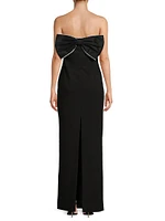 Helen Back Bow Column Gown