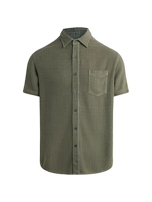 Scott Cotton Gauze Short-Sleeve Shirt