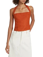 Malika Linen Halter Top