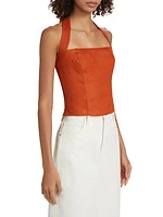 Malika Linen Halter Top