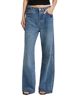 Cary Studded Wide-Leg Jeans