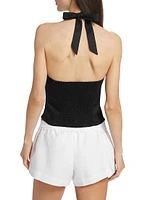 Malika Linen Halter Top