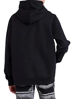 Dot Form Lips Print Hoodie