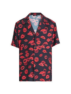 Kiss Print Relaxed-Fit Shirt