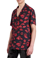 Kiss Print Relaxed-Fit Shirt