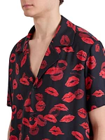 Kiss Print Relaxed-Fit Shirt