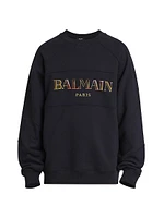 Vintage Embroidered Logo Crewneck Sweatshirt