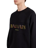 Vintage Embroidered Logo Crewneck Sweatshirt