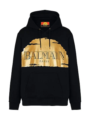 Disney x Balmain: The Lion King Metallic Sunset Hoodie