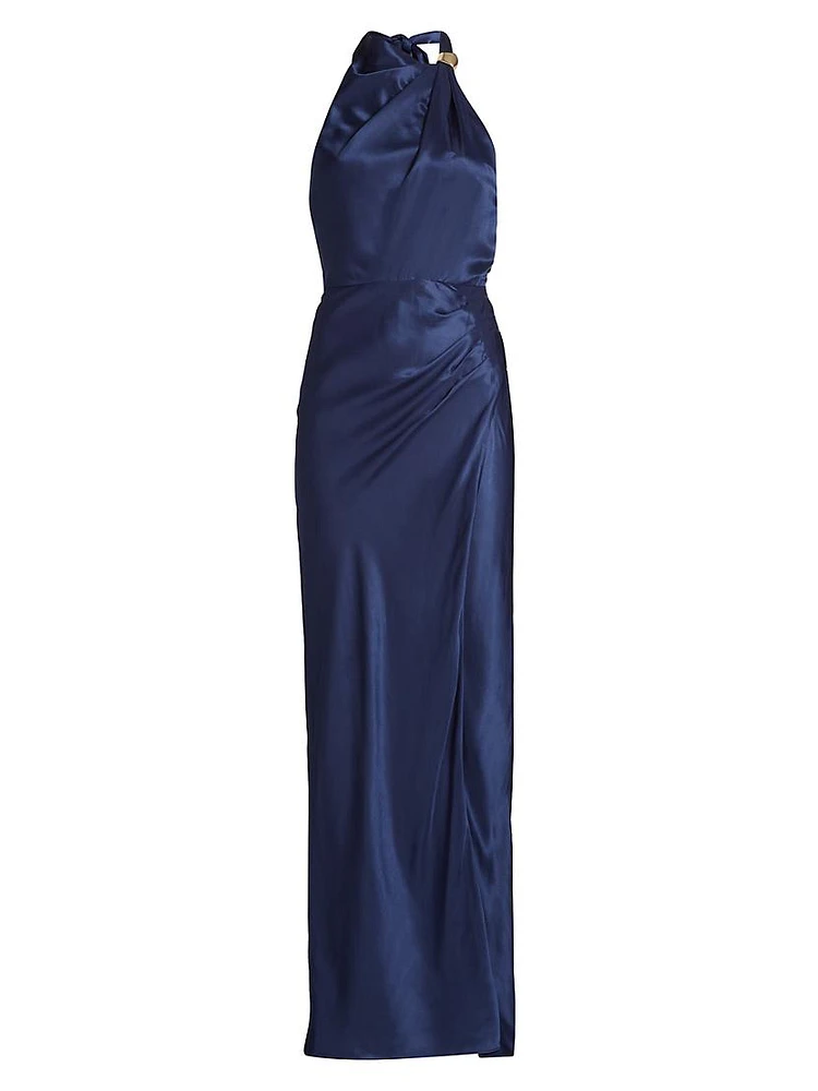 Galilea Satin Column Gown