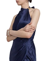 Galilea Satin Column Gown