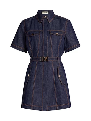 Safia Denim Utility Minidress