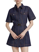 Safia Denim Utility Minidress