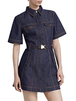 Safia Denim Utility Minidress