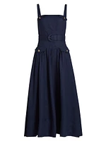 Shelby Belted Utility Midi-Dress