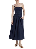 Shelby Belted Utility Midi-Dress