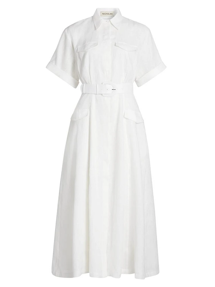 Sunni Belted Utility Shirtdress