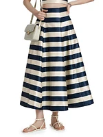 Sam Stripe Midi-Skirt