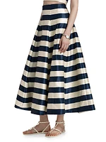 Sam Stripe Midi-Skirt