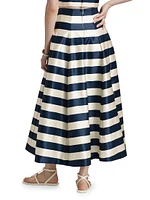 Sam Stripe Midi-Skirt