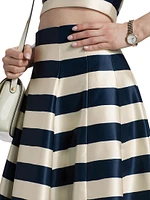 Sam Stripe Midi-Skirt