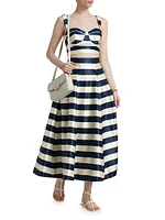 Sam Stripe Midi-Skirt