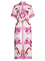 Milia Floral Belted Shirtdress