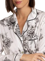 Dreamer Floral Cotton-Blend Pajama Shirt